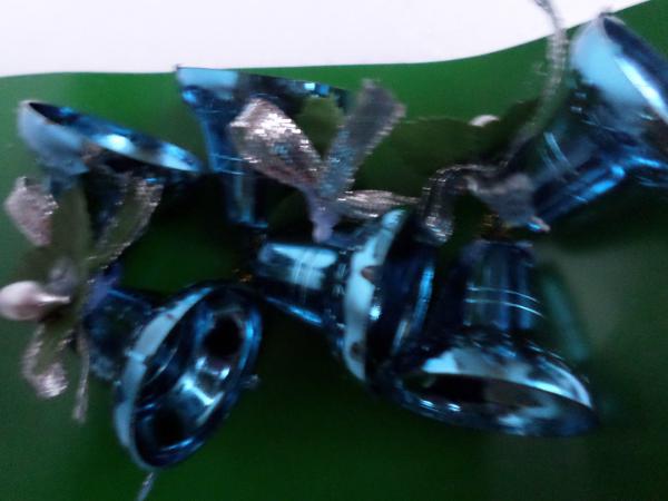 Sonderposten/Restposten: Weihnachtsschmuck Glocken glänzend, klein - 5 Packungen